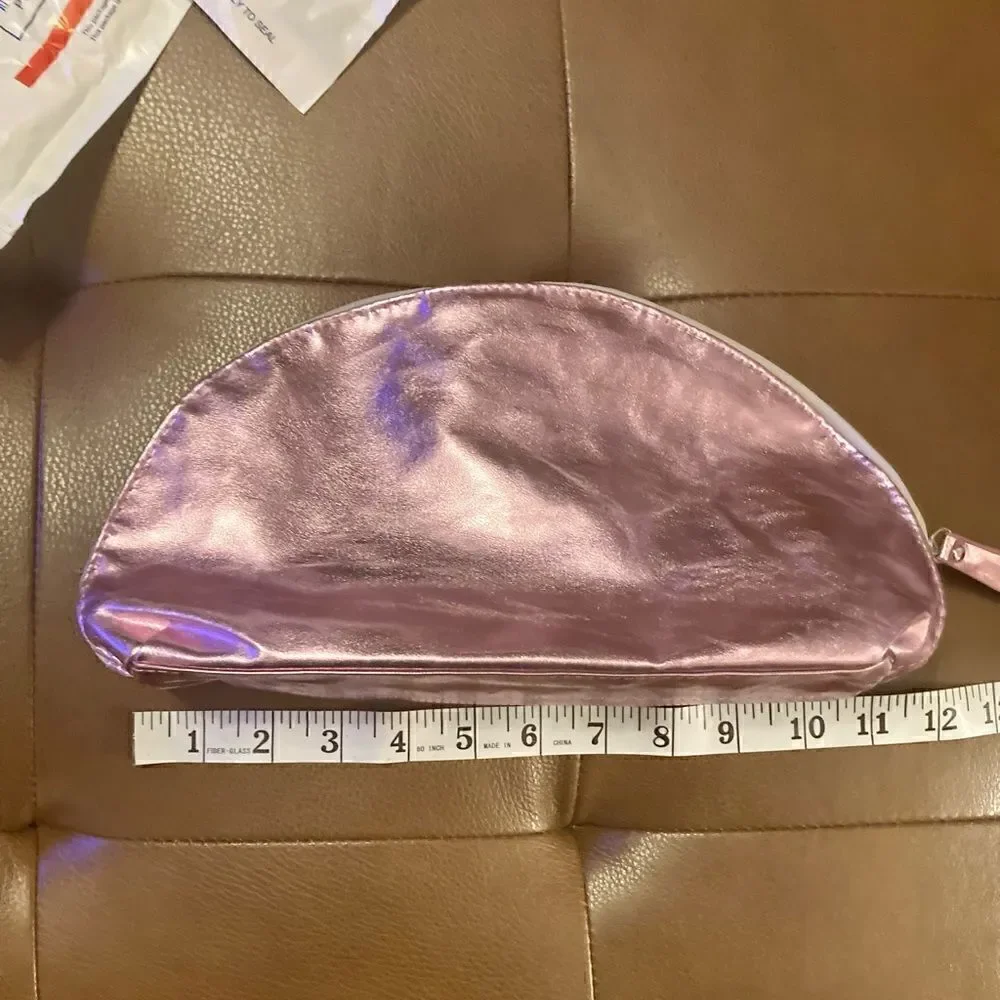 New Metallic Pink Avon Makeup Bag